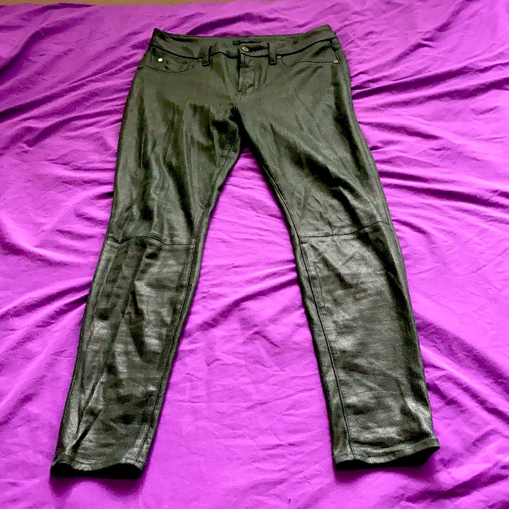 Seven 7 For All Mankind Crackle-Embossed Jeggings